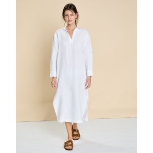 - Robe 100% Lin Elinda blanche Blanc