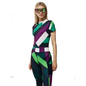 J.Lindeberg Meja Print Top Green Flag, M