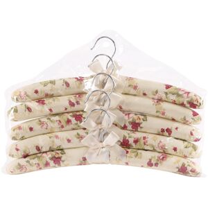 SERBIA Lot de 10 cintres extra longs en satin blanc à motifs, 38cm, cintres en soie douce pour t-shirts, chemises, manteaux et pulls de mariage. Publicité