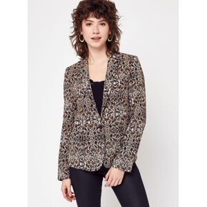 Veste Imprimee BW40015 par IKKS Women Marron 44 Accessoires - Publicité