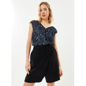 Top SM V Sequin BY11005 par IKKS Women Bleu 34 Accessoires - Publicité