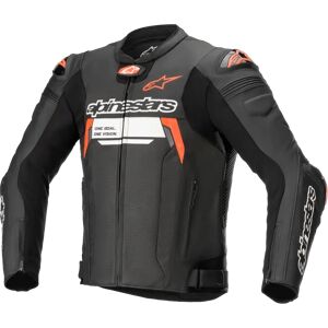 Alpinestars Missile Ignition v2 Leather Veste Black/red Fluo, Taille: 50 - Publicité