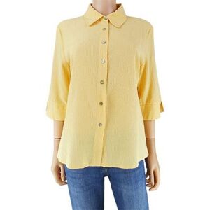 Chemise manches 3/4-Afibel--Jaune-44 - L-Féminin  44 - Publicité