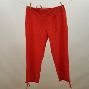 Pantalon 7/8 - JOFRATI - Taille 44 Rouge 44 - Publicité