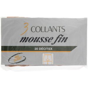 Lot de 3 collants mousse marrons - Femme - Taille 2 Marron T2 - Publicité