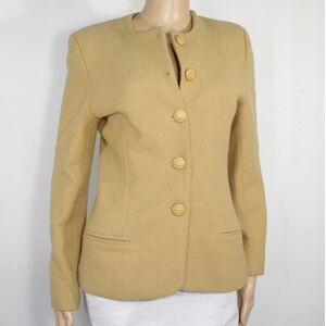 Veste BlazerVintage Femme Moutarde Taille 40 Jaune 40 - Publicité