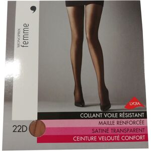 Collant neuf Monoprix T 3 en voile beige Marron T3 - Publicité