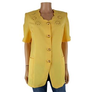 Veste jaune - manches courtes – Femme - 40 Jaune 40 - Publicité
