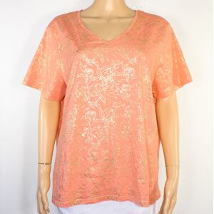 T-shirt Femme Pèche & Doré DAMART Taille 50/52 Orange 50 - Publicité