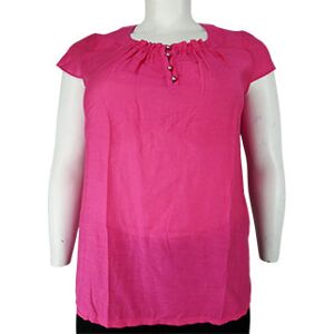 T-shirt rose fuchsia manches courtes - Femme - Armand Thiery - T.4 Rose T4 - Publicité