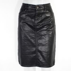 Jupe Noire Enduit Femme Esprit Taille Estimée 38 Noir 38 - Publicité