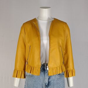 Veste courte - Zara Basic - Taille S Jaune S - Publicité