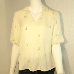 Blouse beige .Yaya T :36 Fauve 36 - Publicité