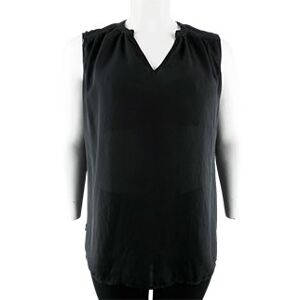 Blouse noire sans manches -Femme -Kiabi-Taille 48 Noir 48 - Publicité