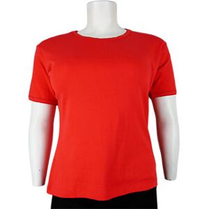 T-shirt rouge manches courtes - femme - 46/48 Rouge 46 - Publicité