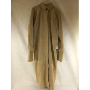 Manteau en mouton retourne réversible de couleur taupe taille 36 manteau élégant  Taupe 36 - Publicité