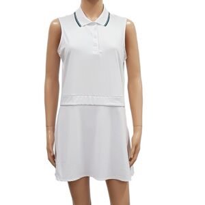 Robe Monoprix Tennis T L blanches style rétro Blanc L - Publicité