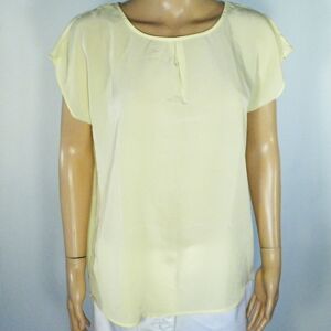 T-Shirt Femme Jaune Pâle H&M T 40. Jaune 40 - Publicité