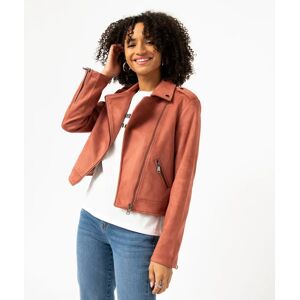 Blouson en suédine esprit biker femme - 40 - rose - GEMO rose - Publicité