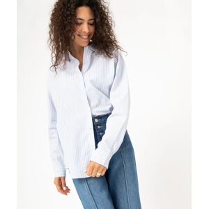 GEMO Chemise large rayée à manches longues femme - GEMO bleu