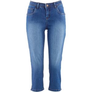 bonprix Corsaire en jean confort stretch bleu 36/38/40/44/46/48 - Publicité