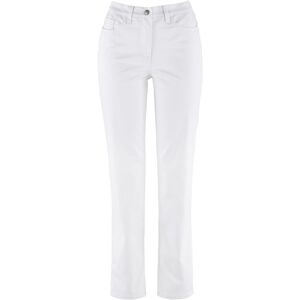 Pantalon super stretch, taille confortable, longueur cheville blanc 40/42/44/46/48/50/52/54/56/58