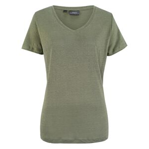bonprix T-shirt décontracté en 100% lin vert 34/36 - Publicité