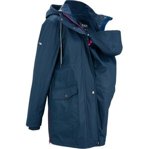 bonprix Veste de pluie de grossesse / de portage bleu 36/38/40/42/44/46/48/50/52/54 - Publicité