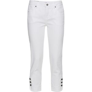 bonprix Jean confort stretch 7/8 Slim Fit blanc 40 - Publicité