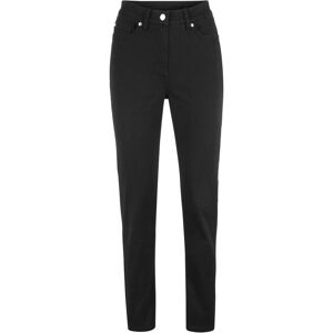 bonprix Pantalon en twill avec stretch et taille confortable, Slim Fit noir 40/42/44/46/48/50/52/54/56/58 - Publicité