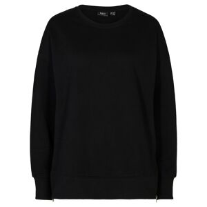 bonprix Sweat-shirt avec fentes latérales noir 38/40 - Publicité