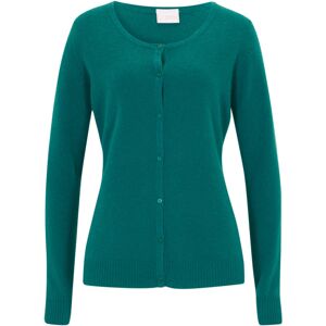 bonprix Gilet en laine avec teneur en Good Cashmere Standard® vert 46/48/42/44/50/52/38/40/54/56 - Publicité