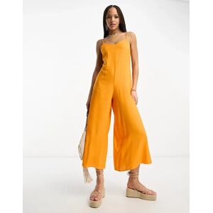 ASOS DESIGN - Combinaison jupe-culotte Ã  bretelles - Orange Orange 38 female - Publicité