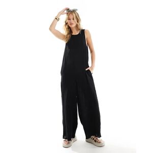 ASOS DESIGN - Combinaison jupe-culotte ras de cou - Noir Noir 32 female - Publicité