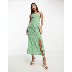 AX Paris - Robe longue Ã  dos nouÃ© et imprimÃ© fleuri - Vert Vert 42 female - Publicité