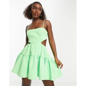 - Robe courte structurÃ©e Ã  dÃ©coupes avec poches - Vert fluo Vert 42 female