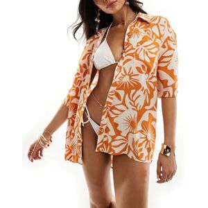 Billabong - On Vacation - Chemise imprimÃ©e - Orange Orange L female - Publicité