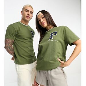 Collaboration exclusive - Polo Ralph Lauren x ASOS - T-shirt Ã  logo - Vert olive Vert 2XS unisex - Publicité