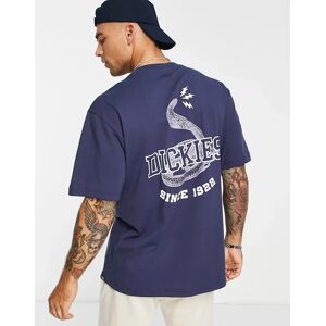 Dickies - Cascade Locks - T-shirt Ã  imprimÃ© serpent au dos - Bleu marine Bleu marine M unisex - Publicité