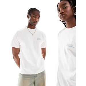 Dr Denim - Trooper - T-shirt unisexe dÃ©contractÃ© Ã  imprimÃ© au dos - Blanc cassÃ© Blanc XXL unisex - Publicité