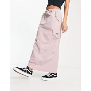 - Jupe mi-longue style cargo avec cordon de serrage - Violet dÃ©lavÃ© Violet M female