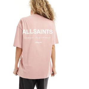 ExclusivitÃ© ASOS - AllSaints - Underground - T-shirt oversize - Rose cendrÃ© Rose S female - Publicité