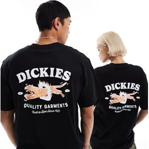 ExclusivitÃ© ASOS - Dickies - Chincoteague Island - T-shirt Ã  manches courtes avec imprimÃ© au dos - Noir Noir XS unisex - Publicité