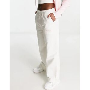 Fila - Pantalon cargo Ã  coutures contrastantes - Blanc Blanc L female - Publicité