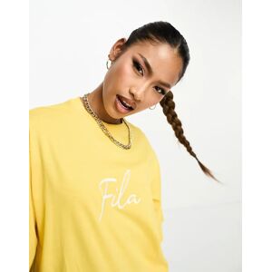 Fila - T-shirt Ã  imprimÃ© graphique - Jaune Jaune XS female - Publicité