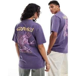 - T-shirt unisexe en coton avec imprimÃ© grenouille - Violet Violet 2XL unisex