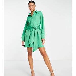 X Billie Faiers - ExclusivitÃ© - Robe chemise avec ceinture - Vert Vert 36 female