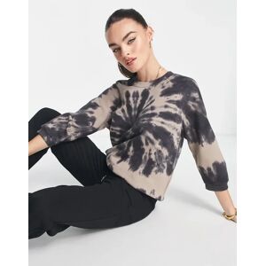 - Sweat d'ensemble effet tie-dye - Noir dÃ©lavÃ©-Gris Gris XS female