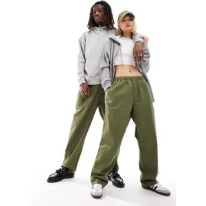 - Pantalon unisexe dÃ©contractÃ© en sergÃ© - Kaki-Vert Vert 2XL unisex