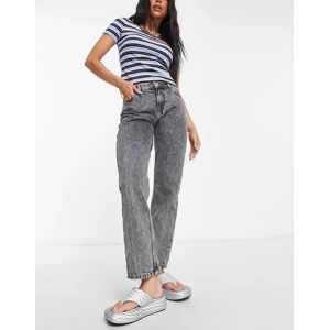 Only - Jagger - Jean droit taille basse - Gris dÃ©lavÃ© Gris W26 L34 female - Publicité